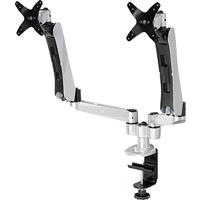 SpeaKa Professional SP-1624800 SuperFlex Monitor-tafelbeugel 2-voudig 25,4 cm (10) - 68,6 cm (27) Zilver-zwart In hoogte verstelbaar, Kantelbaar, Zwenkbaar, - thumbnail
