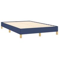 Boxspring met matras stof blauw 140x190 cm - thumbnail