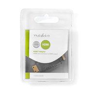 Nedis HDMI-Adapter | HDMI Mini-Connector | HDMI Output | Verguld | Recht | ABS | Zwart | 1 Stuks | Blister - CVGB34906BK