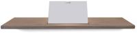 Looox Wood collection bath shelf 78cm met houder mat wit eiken mat wit wbshelf78mw - thumbnail