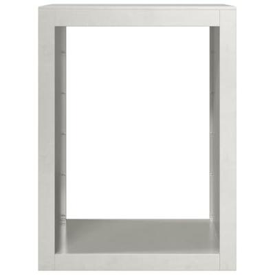 Haardhoutrek 60x40x80 cm roestvrij staal