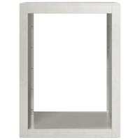 Haardhoutrek 60x40x80 cm roestvrij staal - thumbnail