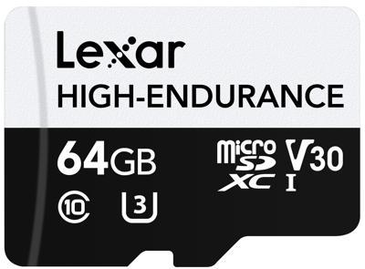 Micro SD-Kaart Lexar High-Endurance 64 GB Micro SD-Kaart Lexar High-Endurance 64 GB
