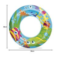 Opblaasbare drijver Bestway Multicolour 48 x 48 x 11 cm - thumbnail