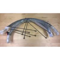 Kickbike mudguard set sport g4 black - thumbnail