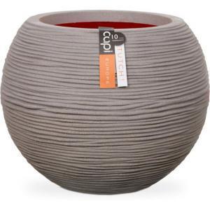 Capi Nature Rib NL bol 38x33cm bloempot grijs Capi Nature Rib NL bol 38x33cm bloempot grijs