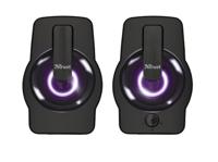 Trust Gemi Met RGB LED verlichte 2.0-luidsprekerset PC speaker Zwart - thumbnail