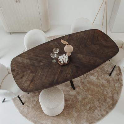 Tower Living Eettafel 'Silvi' Deens ovaal, Mangohout, 240 x 110cm