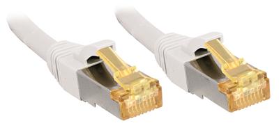 LINDY 47320 RJ45 Netwerkkabel, patchkabel CAT 6a (losse kabel CAT 7) S/FTP 0.30 m Wit Snagless 1 stuk(s)