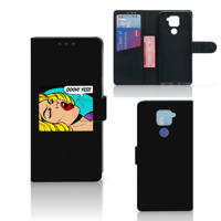 Xiaomi Redmi Note9 Wallet Case met Pasjes Popart Oh Yes - thumbnail