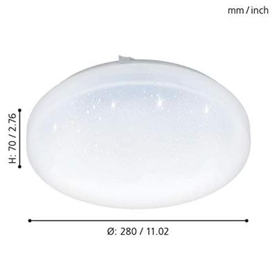 Eglo Ronde plafondlampFrania-S 28cm - 3000K stereffect wit - 97877