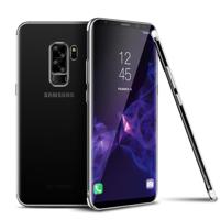 CAFELE voor Galaxy S9 PLUS ultradunne galvaniseren zachte TPU volledige beschermende Back Cover Case (zilver) - thumbnail
