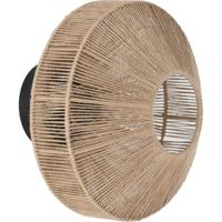 Light & Living Wandlamp 'Lyra' Ø31cm, kleur Naturel/Mat Zwart - thumbnail