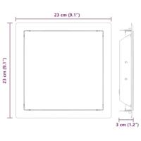 Toegangs paneel 2 pcs Wit 20 x 20 cm staal - thumbnail