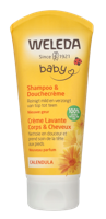 Weleda Calendula baby shampoo & douchecreme 200 Milliliter - thumbnail