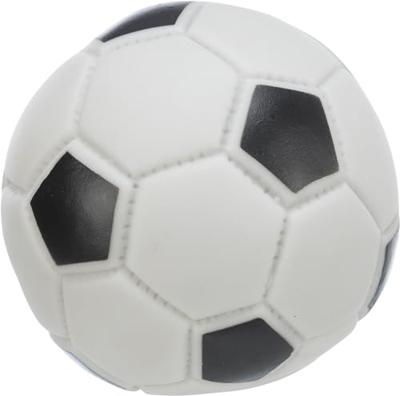 TRIXIE VOETBAL VINYL ZWART / WIT 10X10X10 CM 3 ST