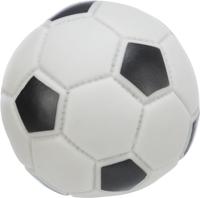 TRIXIE VOETBAL VINYL ZWART / WIT 10X10X10 CM 3 ST - thumbnail