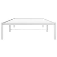 Bedframe metaal wit 100x200 cm - thumbnail