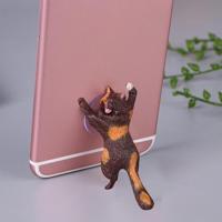 60 PCS sucker ontwerp cute cat smartphone houder (bruin oranje) - thumbnail