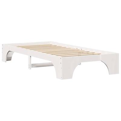Bedframe Wit 90 x 200 cm Massief grenenhout