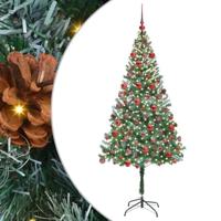 VidaXL Kunstkerstboom met 300 led groen 180 cm pvc en staal - thumbnail