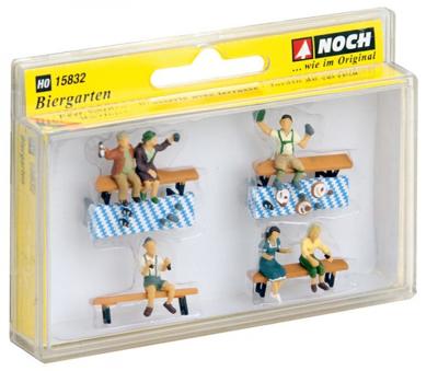 NOCH 15832 H0 Biertuin figuren Geverfd, Zittend