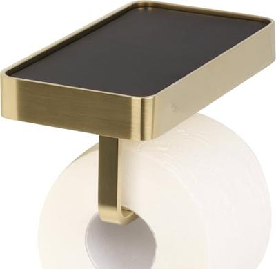 Ben Mykanto toiletrolhouder 18,8x10x9cm geborsteld messing Ben Mykanto toiletrolhouder 18,8x10x9cm geborsteld messing