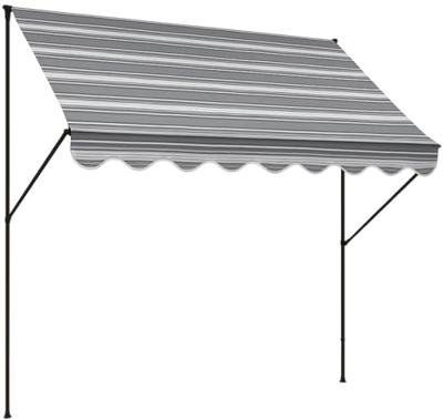 Angerer Klemluifel (grijs-crème gestreept, 250 cm breit)