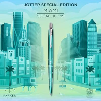 Parker Jotter balpen, special edition Miami, medium, in giftbox