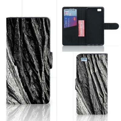 Book Style Case Huawei Ascend P8 Lite Boomschors Grijs