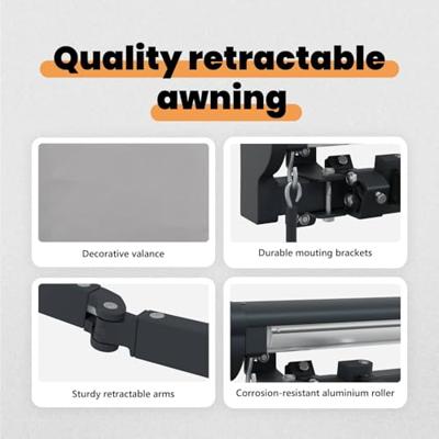 VidaXL Inklapbaar zonnescherm lichtgrijs 400 × 300 cm