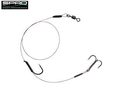 Spro Hd Baitfish Rig 1X Treble 1X Single Hook 18Kg 30cm 1x Treble Size 2 + Singlehook