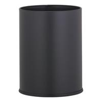 Prullenbak Geesa Hotel Vrijstaand 9 Liter RVS Zwart - thumbnail