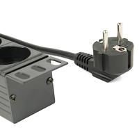 19&apos; stekkerdoos met schakelaar (PDU), 8-voudig Schucko, 1U, 16A - thumbnail