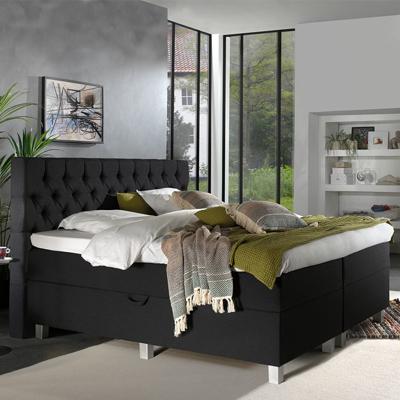 Dreamhouse - Urus Boxspring met opbergruimte - Antraciet - 140 x 200 / zonder montage