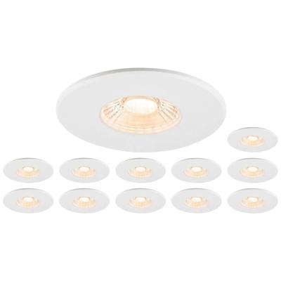 SLV Set van 12 inbouwspotsMultix IP65 - wit - Led - 1007272