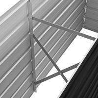 Plantenbak verhoogd 160x40x77 cm gegalvaniseerd staal antraciet - thumbnail