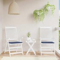 VidaXL Palletkussens 2 st 40x40x4 cm oxford stof marineblauw - thumbnail
