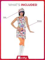 60&apos;s Groovy Chick Kostuum - thumbnail
