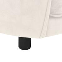 Hondenbank 69x49x40 cm pluche crèmekleurig - thumbnail