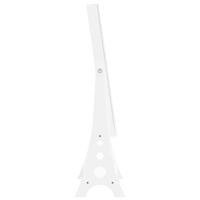 VidaXL Sieradenkast met spiegel met led-verlichting vrijstaand wit - thumbnail