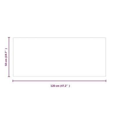 VidaXL Glasplaat openhaard rechthoekig 120x50 cm