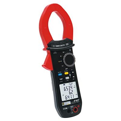 Chauvin Arnoux F407 Stroomtang Digitaal Datalogger CAT IV 1000 V Weergave (counts): 10000 Chauvin Arnoux F407 Stroomtang Digitaal Datalogger CAT IV 1000 V Weergave (counts): 10000