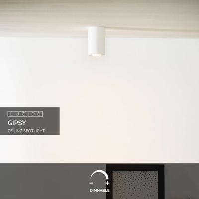 Lucide GIPSY - Plafondspot - Ø 7 cm - 1xGU10 - Wit