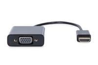Digitus DA-70461 HDMI / VGA Adapter [1x HDMI-stekker - 1x VGA-bus, Jackplug female 3,5 mm] Zwart 10.00 cm - thumbnail