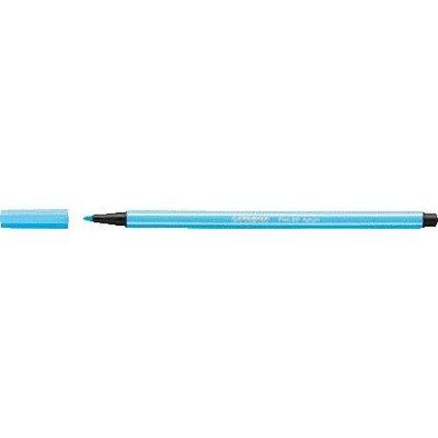 Viltstift STABILO Pen 68/031 medium neon blauw | 10 stuks