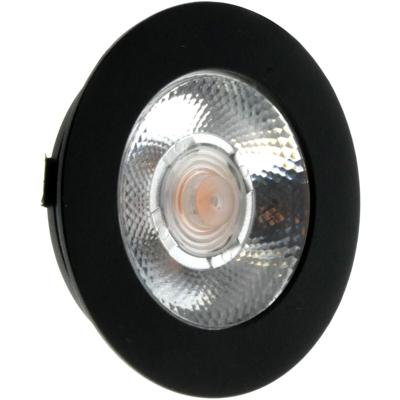 EcoDim LED Inbouwspot Keuken - Dimbaar - 3W - Warm Wit 2700K - IP54 - Mat Zwart