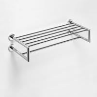 Dubbele Handdoekhouder Sapho X-Round met Plankopslag 65 cm Chroom Sapho - thumbnail