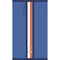 Strandhanddoek Secaneta Portals Marineblauw 90 x 165 cm Jacquard - thumbnail