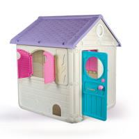 Dolu Speelhuis Roze/Wit/Blauw/Paars 122.5x110x104cm - thumbnail
